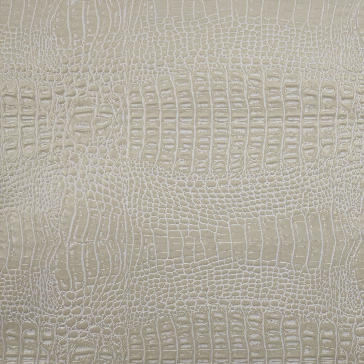 Ritaglio Ecopelle Coccodrillo White/Beige 100x140